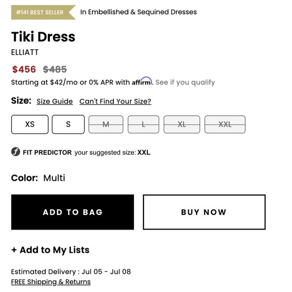 Elliatt Tiki Dress - Floral Sequins - Picture 8 of 13